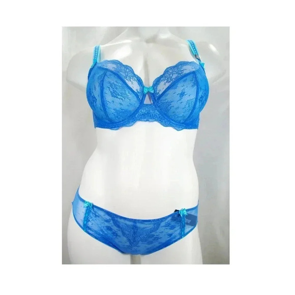 34C Paramour 115005 Captivate Underwire Bra Lake Blue NWT - Picture 9 of 10